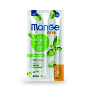 Monge Gift Soft Sticks Sterilised Cat Pato y Toronjil 15g