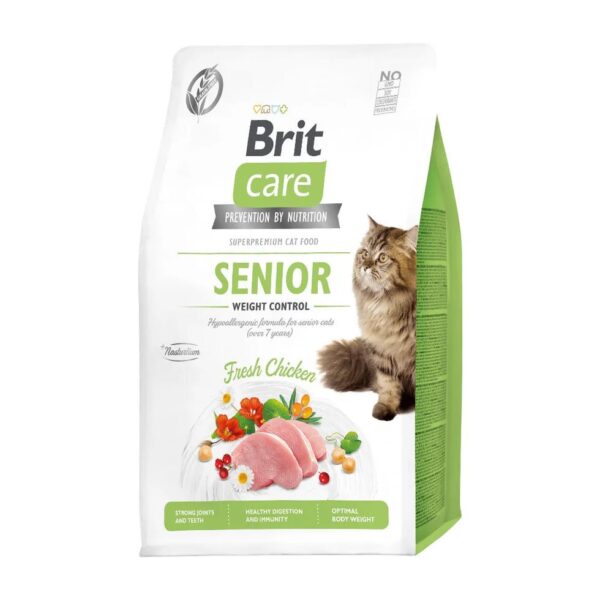 Brit Care Cat Senior Weight Control - Chicken 2 Kg