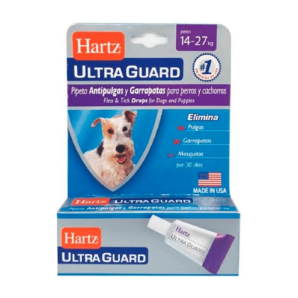 Hartz Ultra Guard Pipeta Antipulgas Perros 14 a 27 Kg