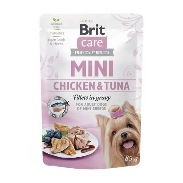 Brit Care Mini Filetes de Pollo y Atún Pouch 85g