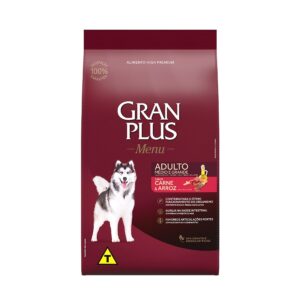 Gran Plus Menú Perro Adulto Med/Grand Carne y Arroz 3Kg