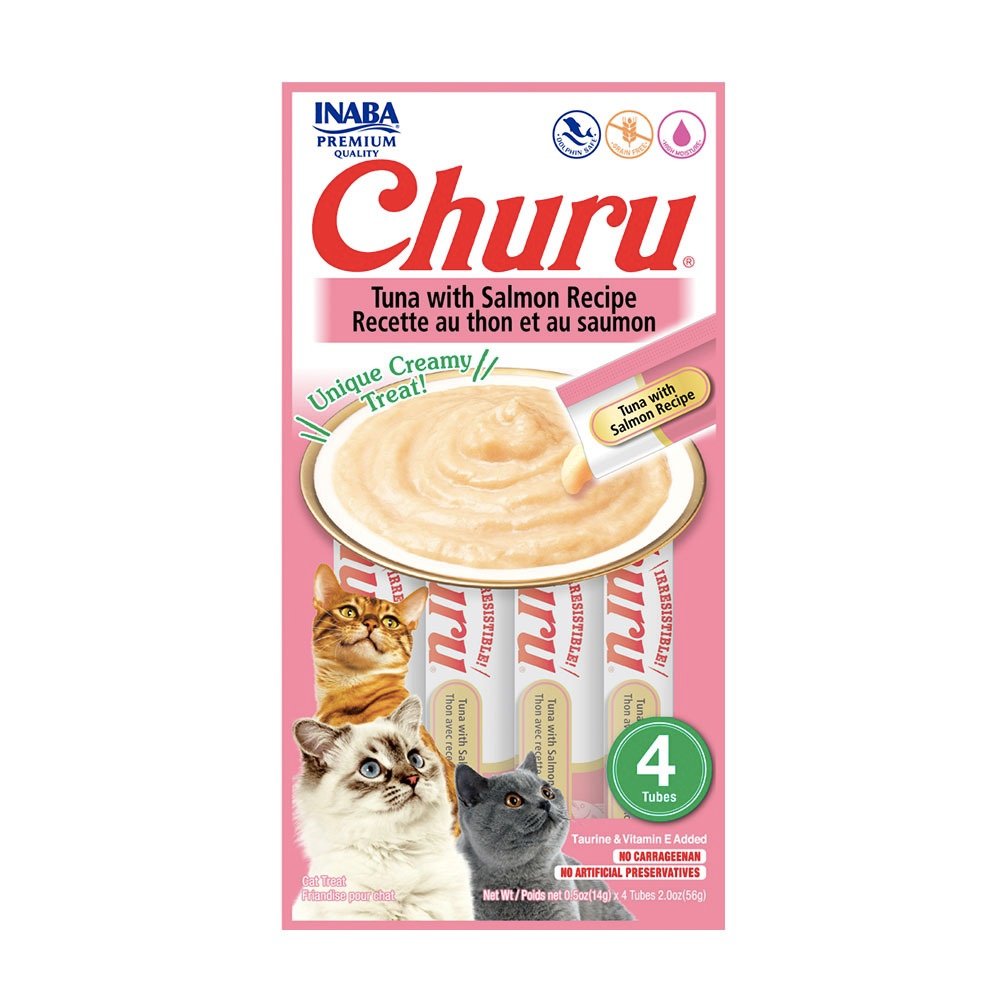 Churu Cat Atún y Salmón 14g x 4 Tubos