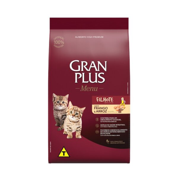 Gran Plus Menú Gato Cachorro Pollo Y Arroz 3Kg
