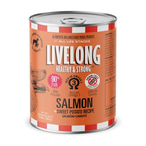 Livelong Dog Salmón+Camote 362g