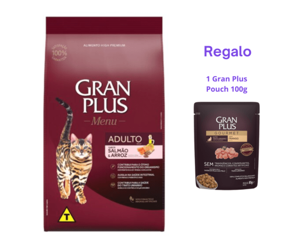 Gran Plus Menú Gato Adulto Salmón Y Arroz 3Kg