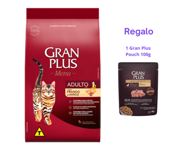 Gran Plus Menú Gato Adulto Pollo Y Arroz 3Kg