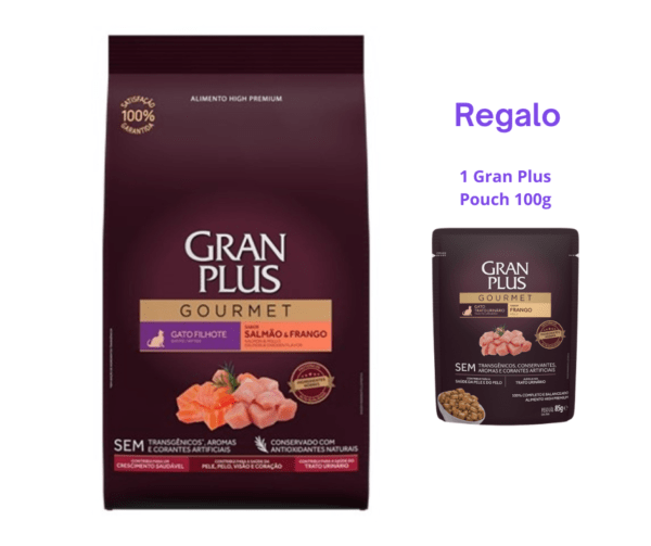 Gran Plus Gourmet Gato Cachorro Salmón Pollo 3kg