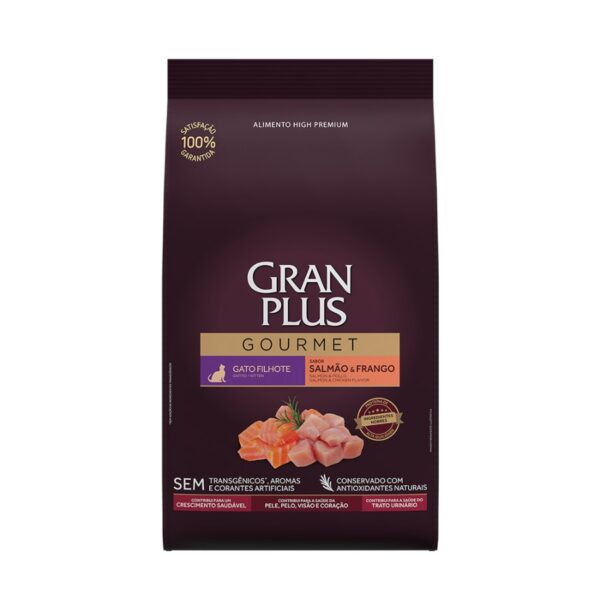 gran plus gourmet filhote Gran Plus Gourmet Gato Cachorro Salmón Pollo