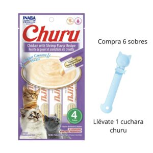 Churu Cat Pollo y Camarón 4 Tubos