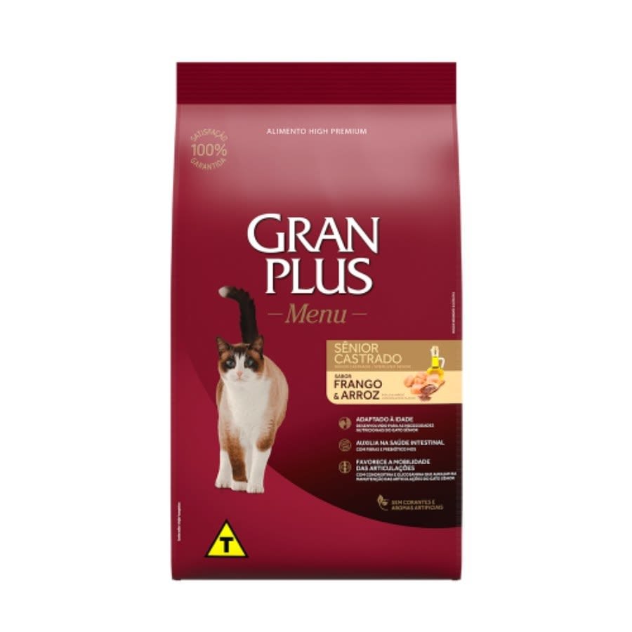 Gran Plus Menú Gato Senior Castrado Pollo Y Arroz