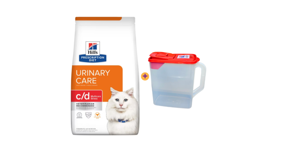 + (3) Hills PD c/d Multicare Stress Alimento Seco para Gatos 1.8 kg