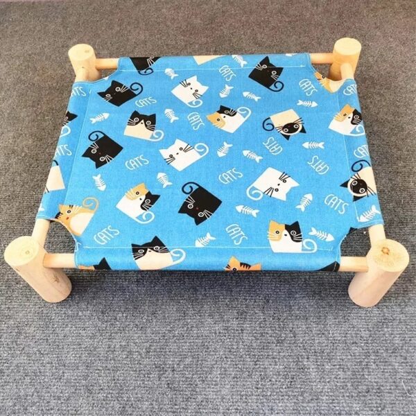 gatt Cama Elevada de Madera Para Gatos