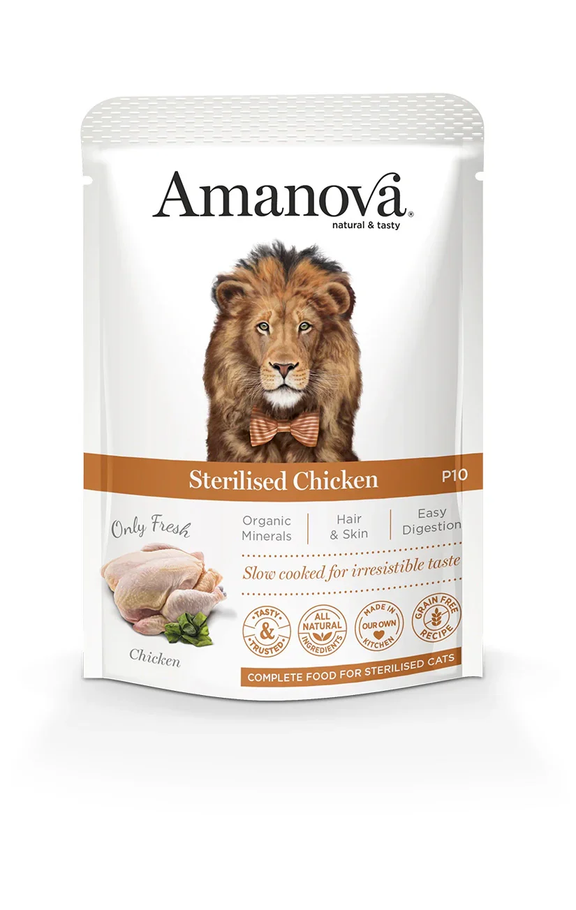 Amanova Cat Sterilized Chicken 85g