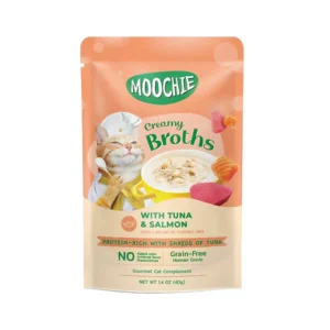 Moochie Caldo Cremoso Atún y Salmón 40g