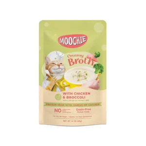 Moochie Caldo Cremoso Pollo y Brócoli 40g