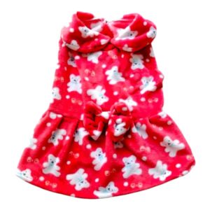 Vestido de Felpa Rosado Talla 1