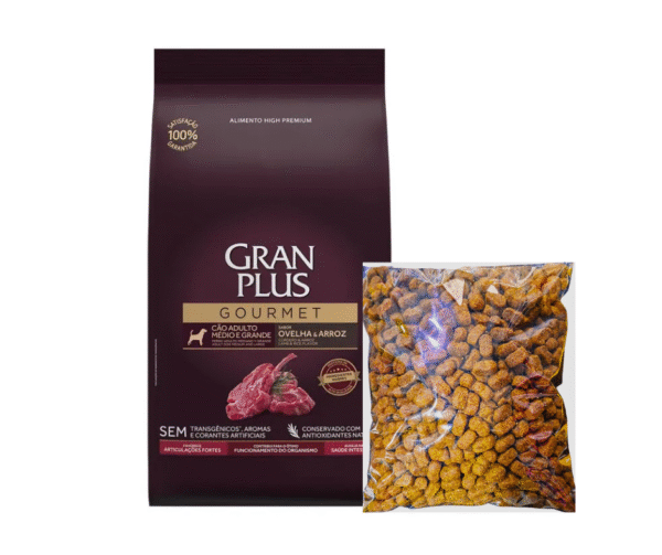 Gran Plus Gourmet Adulto Med/Grande Cordero y Arroz Granel