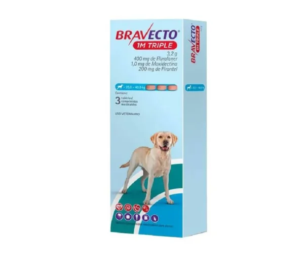Bravecto 1M Triple 20-40Kg
