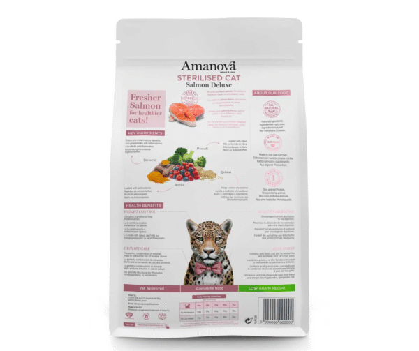 Amanova Gato Adulto Esterilizado Salmón Deluxe Grain Free 6Kg
