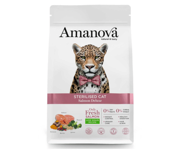 Amanova Gato Adulto Esterilizado Salmón Deluxe Grain Free 6Kg