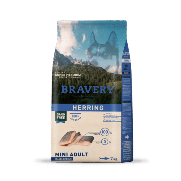 8436538950630-2 Bravery Herring Mini Adult Small Breed 2Kg-Perro Adulto Mini Arenque