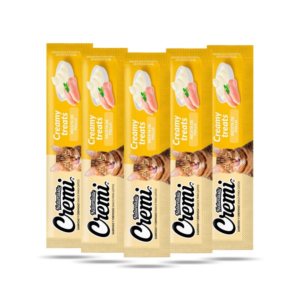 C2470-2 Naturalistic Cremi Pollo para Gatos - Pack 12g x 5 Tubos