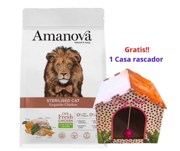 Amanova Gato Adulto Esterilizado Pollo Low Grain 6Kg