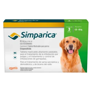 Simparica 80 mg antipulgas para perros de 20-40 kg