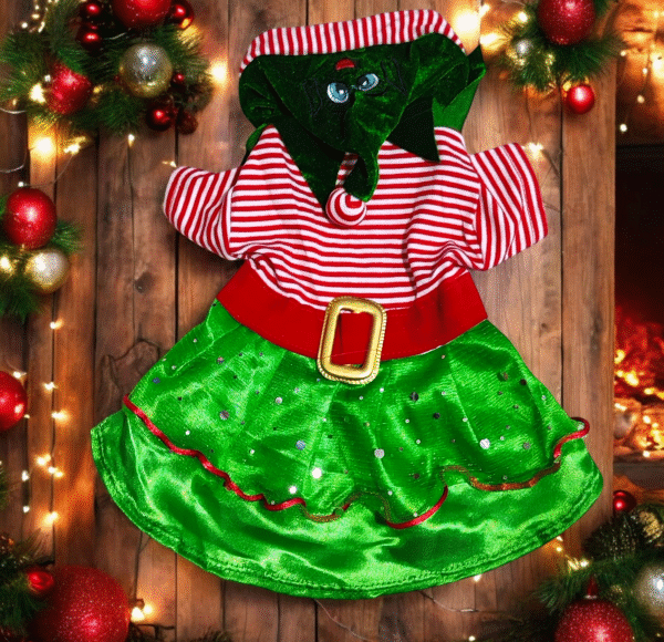 Vestido Duende Navideño para Mascotas
