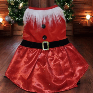 Vestido Navideño Rojo para Perros