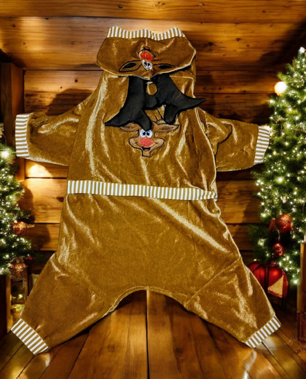 Enterizo Navideño de Reno para Perros