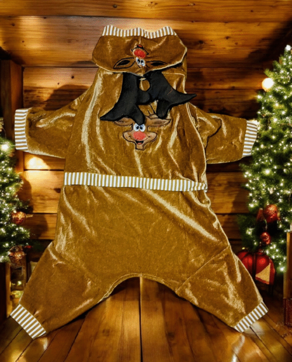 Enterizo Navideño de Reno para Perros