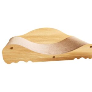 Rascador Ondulado de Cartón con Respaldar