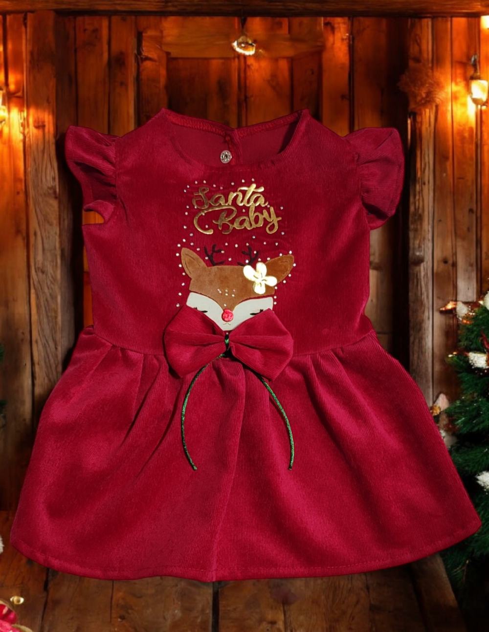 Vestido Reno Corduroy para Mascotas