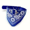 azul} Collar con Bandana XL para Perros
