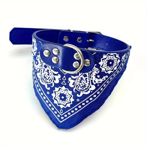 azul} Collar con Bandana XL para Perros