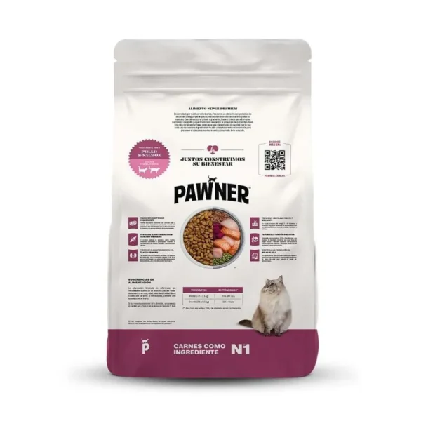 Pawner Cat Pollo Salmón - Gatos Adultos
