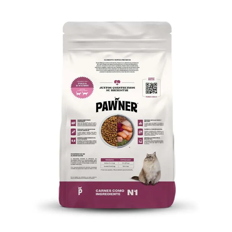 pawner 1 Pawner Cat Pollo Salmón - Gatos Adultos