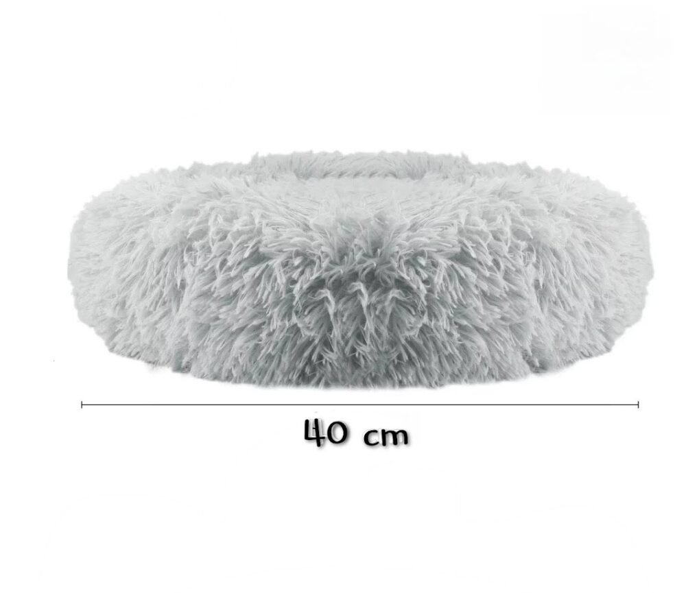 Cama Redonda de Pelo Largo 40 cm