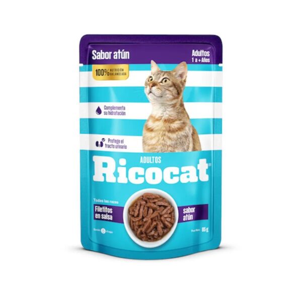 Ricocat Adulto Filetitos de Atún Pouch 85g