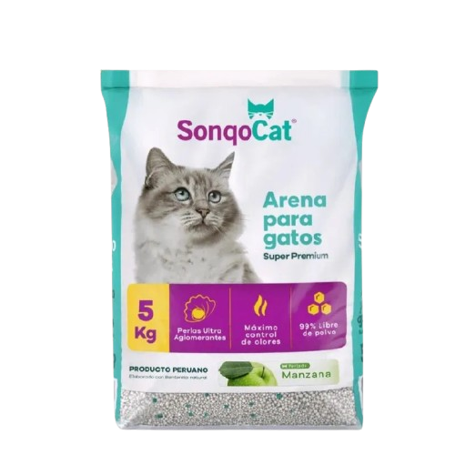 Arena Perlada Aroma Manzana Sonqo Cat