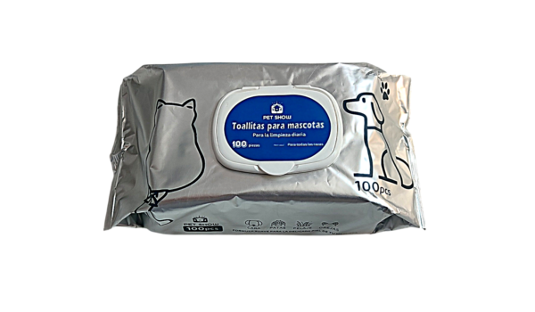 Toallas Húmedas Para Mascotas 100 unidades