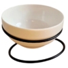 Plato Elevado con Base de Metal