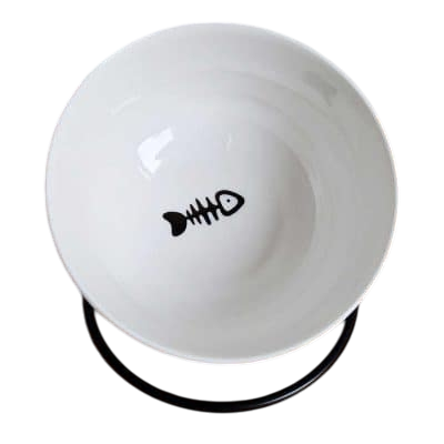 Plato Elevado con Base de Metal