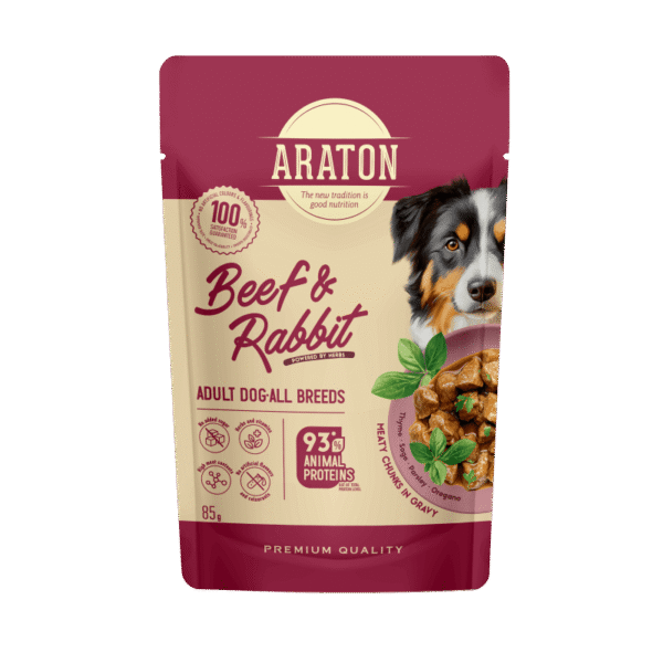 araton dog Araton Dog Beef & Rabbit in Gravy 85g