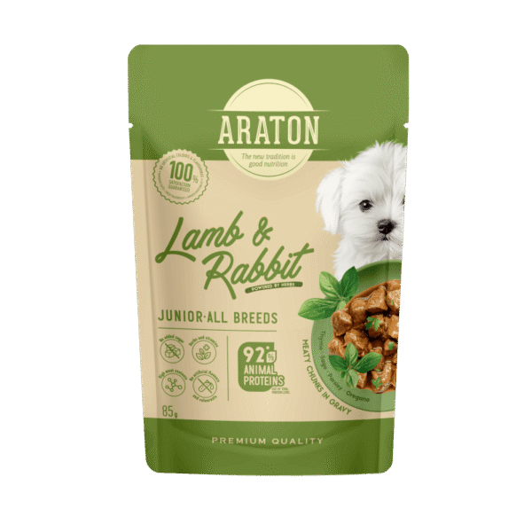Araton Dog Junior Lamb & Rabbit in Gravy 85g