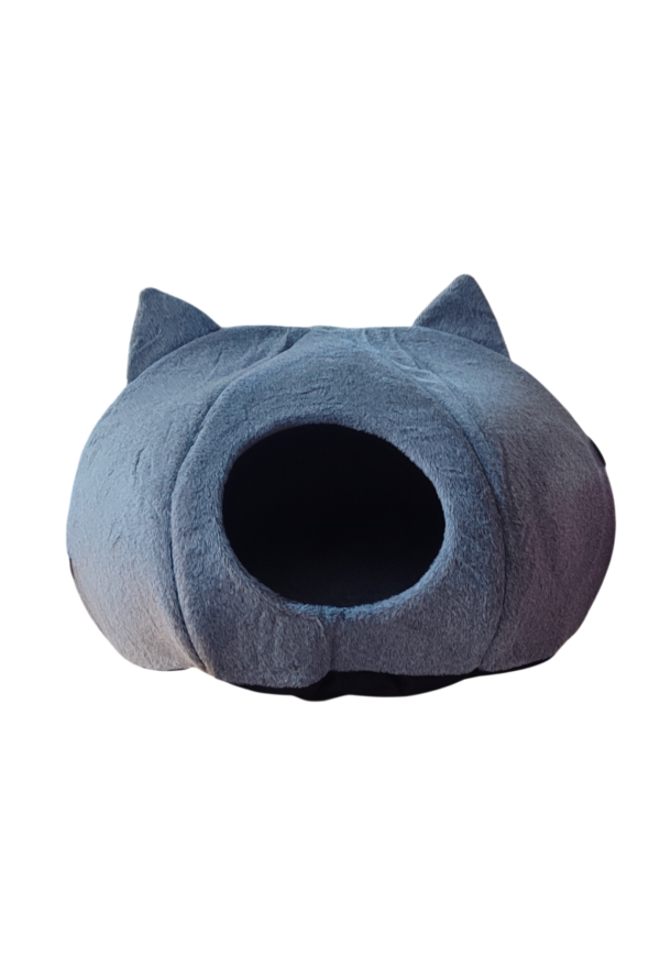 Cama Cueva Gatito Gris 50 x 35 cm