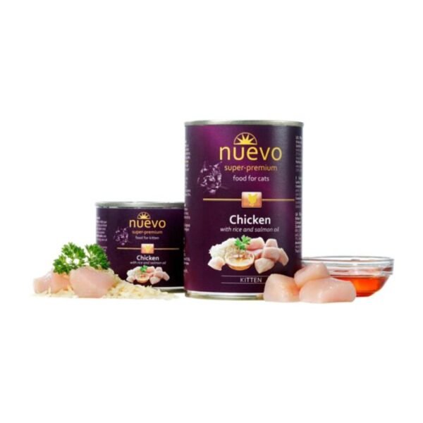 nuevo kitten Nuevo Super Premium Pollo, Arroz y Aceite de Salmón Gatitos