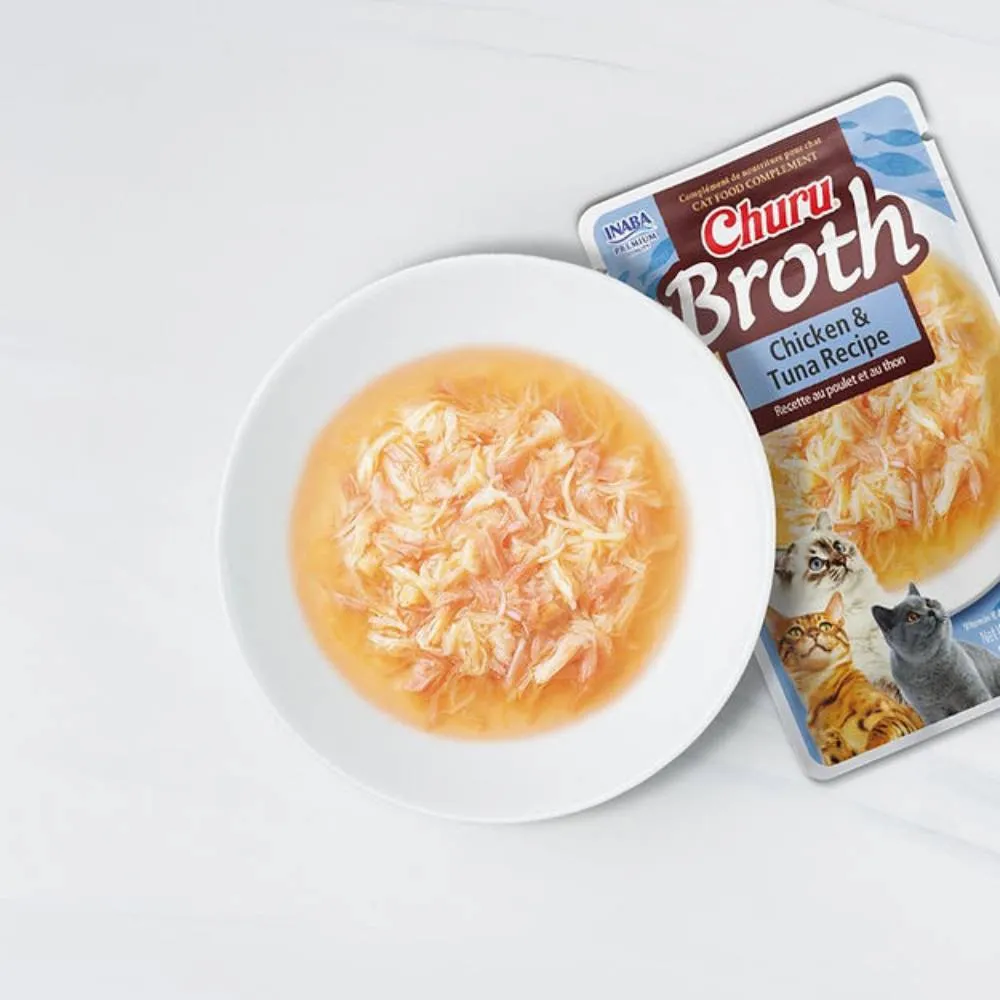 Churu Cat Broth Chicken & Salmón - Caldo Pollo con Salmón 40g