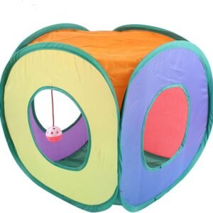 Tunel Cuadrado Plegable para Gatos